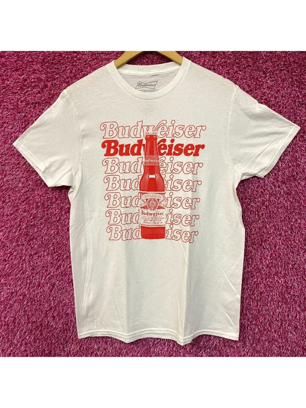 Budweiser Beer Graphic Design Promo T-Shirt Medium